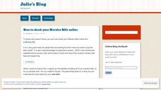 How to check your Meralco Bills online | Julie's Blog