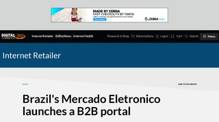 Brazil's Mercado Eletronico launches a B2B portal