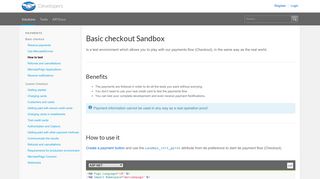 Sandbox to Test the Basic Checkout - MercadoPago Developers