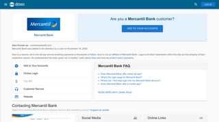 Mercantil Bank: Login, Bill Pay, Customer Service and Care Sign-In