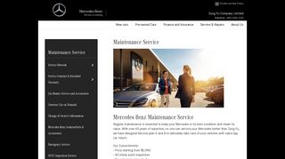 Maintenance Service: Mercedes-Benz Zung Fu Company Limited ...