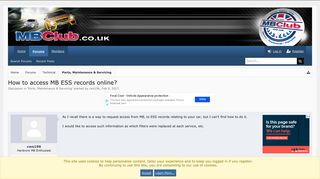 How to access MB ESS records online? | MBClub UK - Bringing ...