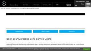 Mercedes-Benz Service Booking | London | Mercedes-Benz Retail ...