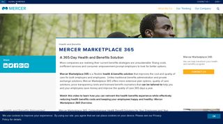Health and Benefits Reinvented | Mercer Marketplace 365