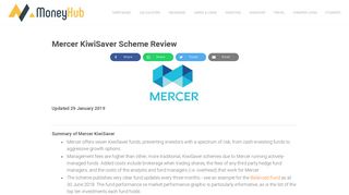 Mercer KiwiSaver Scheme Review - MoneyHub NZ | Compare & Save ...