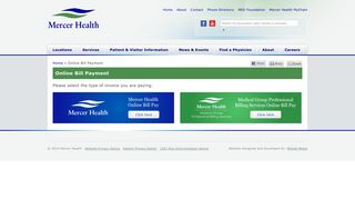 Online Bill Payment | Mercer Health