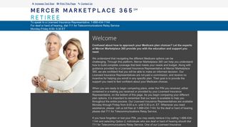 Mercer Marketplace 365 Retiree - Welcome!