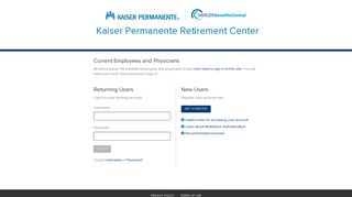 Kaiser Permanente Retirement Center - mercerbenefitscentral.com