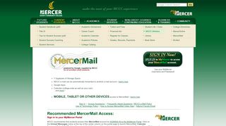 Mercer County Community College - MercerMail