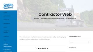 Contractor Web - Mercer Transportation Co. | Join the Mercertown Team