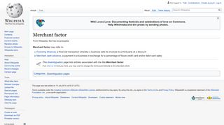 Merchant factor - Wikipedia