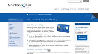 Merchant Link Payment Gateway™ | Merchant Link