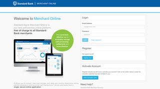 Welcome to Merchant Online - Standard Bank