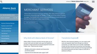Merchant Services | Alliance Bank of Arizona