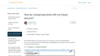How do I accept payments with my Cayan account? – AppointmentPlus