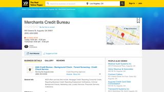 Merchants Credit Bureau 955 Greene St, Augusta, GA 30901 - YP.com
