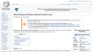 Merck Sharp & Dohme Federal Credit Union - Wikipedia