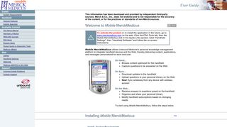Mobile MerckMedicus User Guide - Unbound Medicine