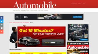 Mercury Car Insurance – Online Mercury Insurance ... - Automobile