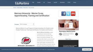 Mercury University - Marine Co-op, Apprenticeship, Training and ...