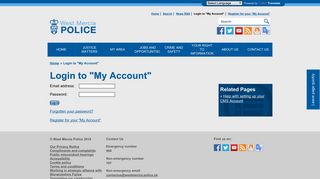 West Mercia Police - Login to 