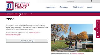 Apply | University of Detroit Mercy