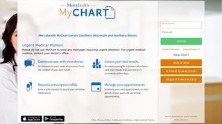 MyChart - Login Page - Mercyhealth