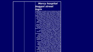 Mercy hospital baggot street login - sobremaderas