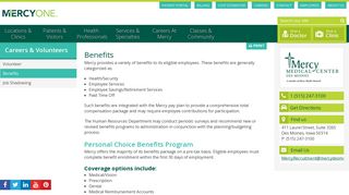 Benefits - Mercy Medical Center Des Moines