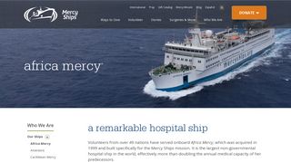 The Africa Mercy - Hospital Ship - Mercy Ships