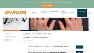 Login Portals for Our Clients | Aureon HR
