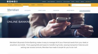 Online Banking - Meridian - Business Banking - Small Business ...