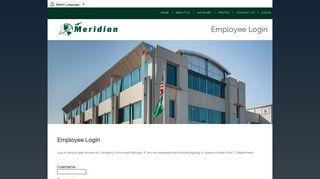 Employee Login | Meridian - meridian.aero