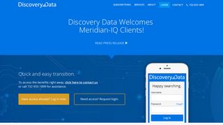 Discovery Data Welcomes Meridian-IQ Clients! | Discovery Data