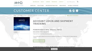 Account Login and Shipment Tracking | MIQ Logistics