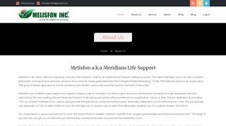 About Us - Meridians Life Support Oraganization Melisfon