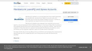 MeridianLink LoansPQ and Xpress Accounts | DocuSign