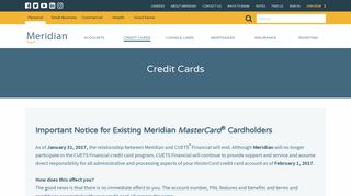 Meridian - Credit Cards – Meridian Personal Member Visa Options ...