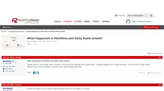 What happened to Meritline.com Daily Deals emails? - RedFlagDeals ...