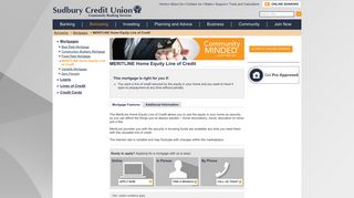 Sudbury Credit Union Limited - MERITLINE Home Equity Line of Credit