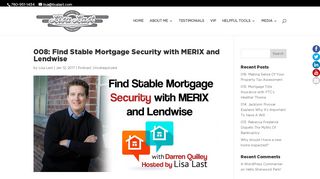 008: Find Stable Mortgage Security with MERIX and Lendwise | Lisa ...