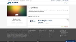 Login Nepal - Job vacancy in Nepal | merojob