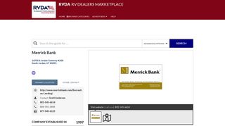 Merrick Bank - RV Dealers Marketplace