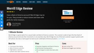 Merrill Edge Review 2019 • Overview, Fees, Pros & Cons • Benzinga