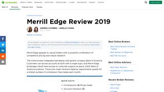 Merrill Edge Review 2019 - NerdWallet