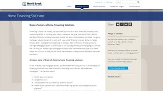 Understand and Explore Your Home Loan & Finance ... - Merrill Lynch