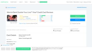 Merrick Bank Double Your Line™ Visa® Credit Card Reviews | Credit ...