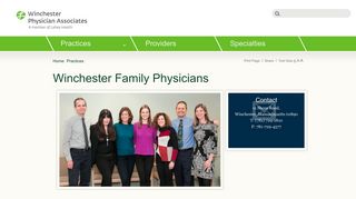 Winchester Family Physicians | Winchester Physician Associates ...