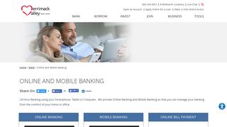 Online and Mobile Banking - Merrimack Valley CU