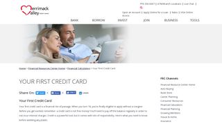 Your First Credit Card - Merrimack Valley Credit Union